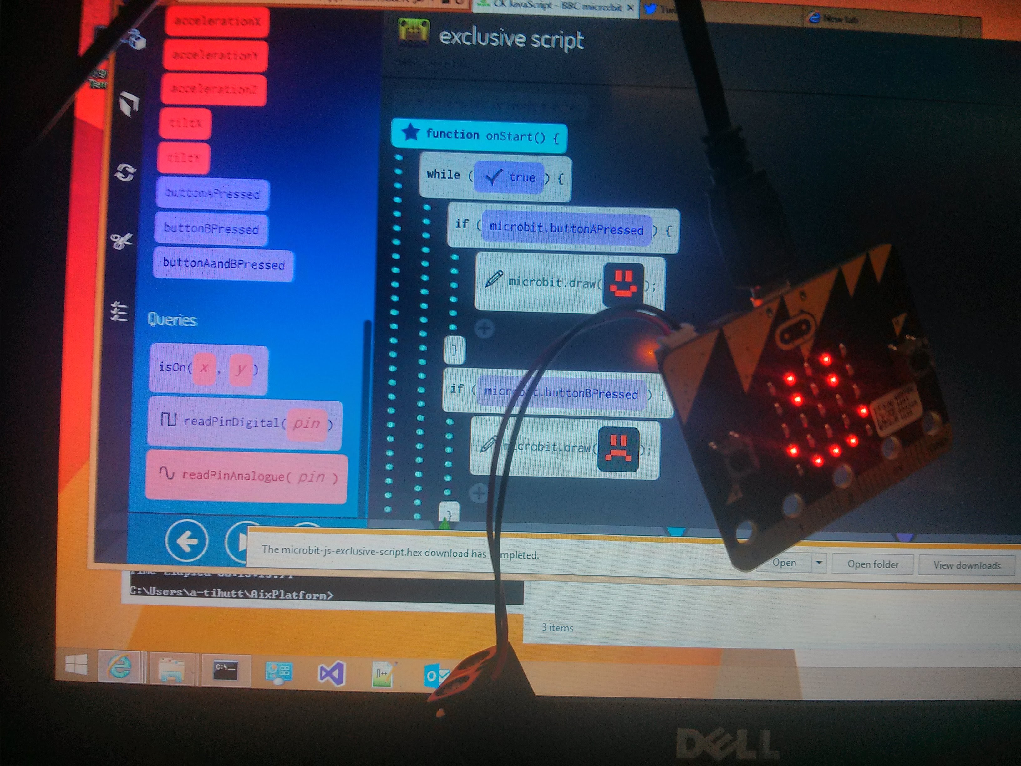 #microbit training session at work!